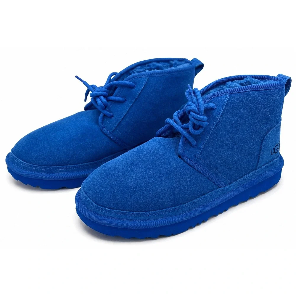 UGG Neumel II Big Kids 6 Women's 7.5 Dive Blue Suede Chukka Ankle Boots 1017320K